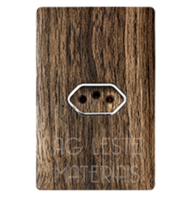 Conjunto Tomada 20A  - Novara Especiais Carvalho